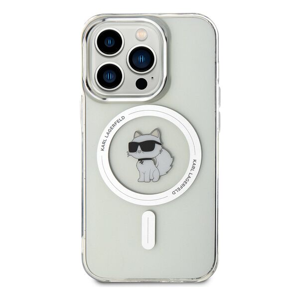 Karl Lagerfeld Case for iPhone 14 Pro - Karl Lagerfeld IML MagSafe (KLHMPMP14LHFHFCCNOT) - Transparent Choupette 3666339162375 έως 12 άτοκες Δόσεις