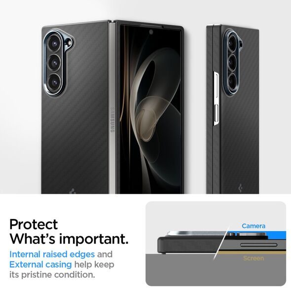 Spigen Husa pentru Samsung Galaxy Z Fold6 - Spigen Air Skin - Aramid Black 8809971236799 έως 12 άτοκες Δόσεις