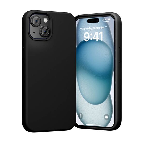 Vention Silicone Case Vention KUFB0-10 to iPhone 15 (black) 070905  KUFB0-10 έως και 12 άτοκες δόσεις 6922794787315