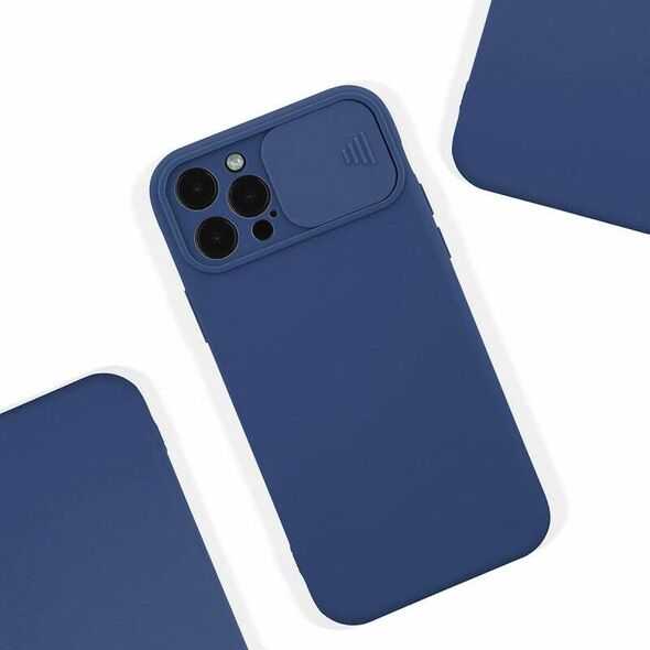 Case SAMSUNG GALAXY A22 4G / M22 4G Silicone with Camera Cover Nexeri Silicone Lens navy blue 5902537078154