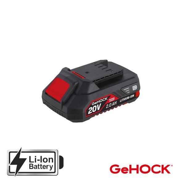 SUPER Προσφορά *** GeHOCK Μπαταρία 20V 2.0Ah Li-lon GeHOCK GLBP20 Έως 12 άτοκες δόσεις