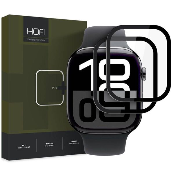 Hybrid Glass APPLE WATCH 10 (46MM) HOFI Hybrid Pro+ black 5906302376490