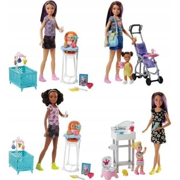 Lalka Barbie Mattel Skipper: Klub opiekunek - Zestaw + Lalki (FHY97) 1765521 887961531503