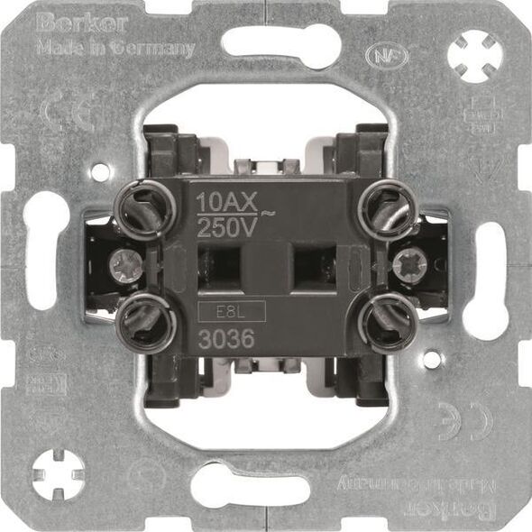 Berker Łącznik 1-klawiszowy One.Platform schodowy mechanizm samozaciski (533036) 3181833 4011334430049