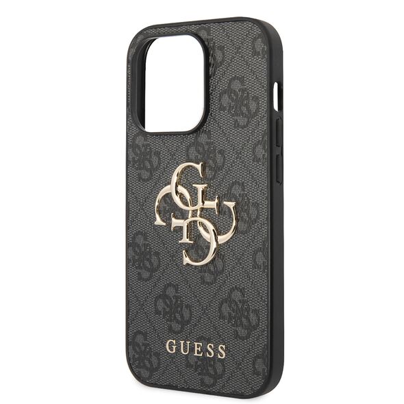 Guess Case for iPhone 15 Pro Max - Guess Hardcase 4G Big Metal Logo (GUHCP15X4X4GMGGR) - Grey 3666339171575 έως 12 άτοκες Δόσεις