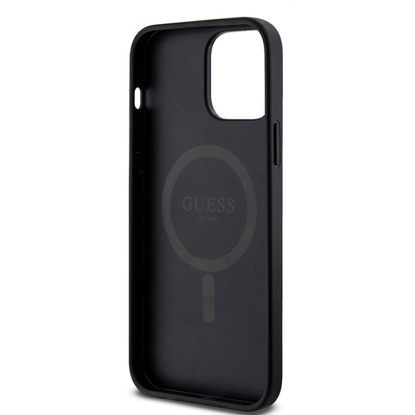 Guess Case for iPhone 13 Pro Max - Guess 4G Ring Classic Classic Logo MagSafe (GUHMP13XG4GFRK) - Black 3666339226275 έως 12 άτοκες Δόσεις