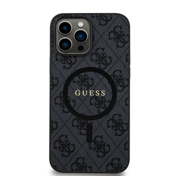 Guess Case for iPhone 13 Pro Max - Guess 4G Ring Classic Classic Logo MagSafe (GUHMP13XG4GFRK) - Black 3666339226275 έως 12 άτοκες Δόσεις