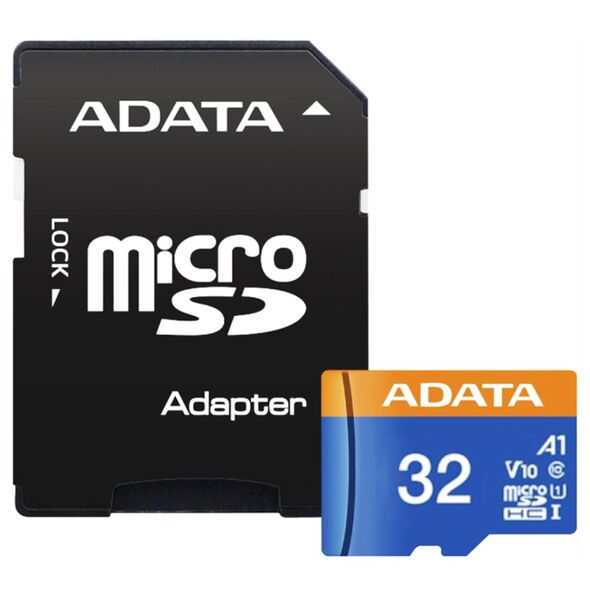 Adata MicroSDHC Memory Card 32GB - Adata (AUSDHDH32GUICL10-RA1) - Black 4713435793947 έως 12 άτοκες Δόσεις