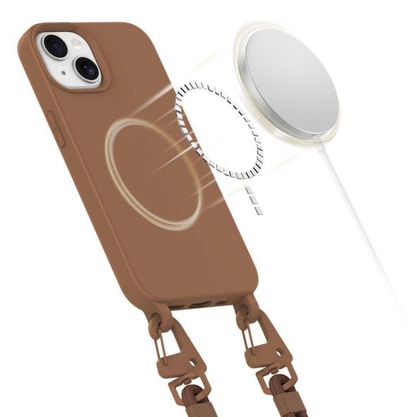 Case IPHONE 13 Tech-Protect Magnecklace MagSafe Chocolate Brown 5906302370474