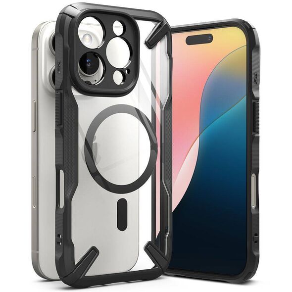 Case IPHONE 16 PRO Ringke Fusion X Magnetic Magsafe black 8800274962583