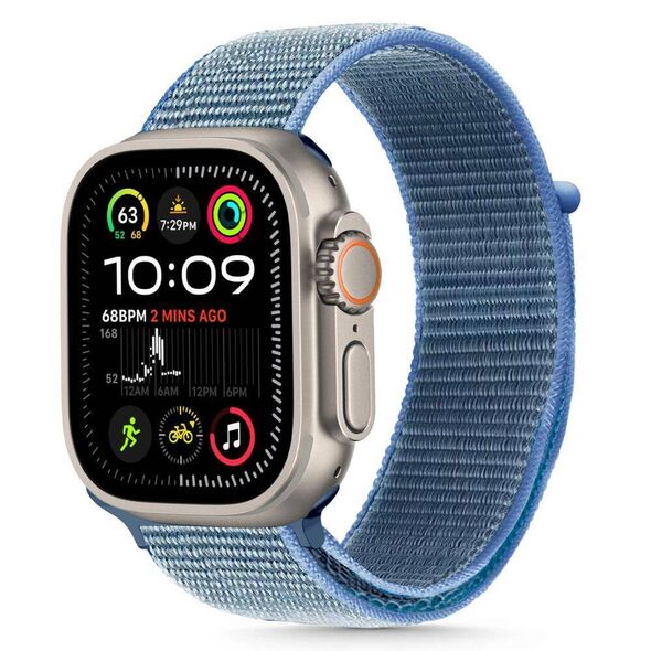 Strap for APPLE WATCH 6 / 7 / 8 / 9 / 10 / SE / ULTRA 1 / 2 (44 / 45 / 46 / 49 MM) Tech-Protect Nylon Baby Blue 5906302370771