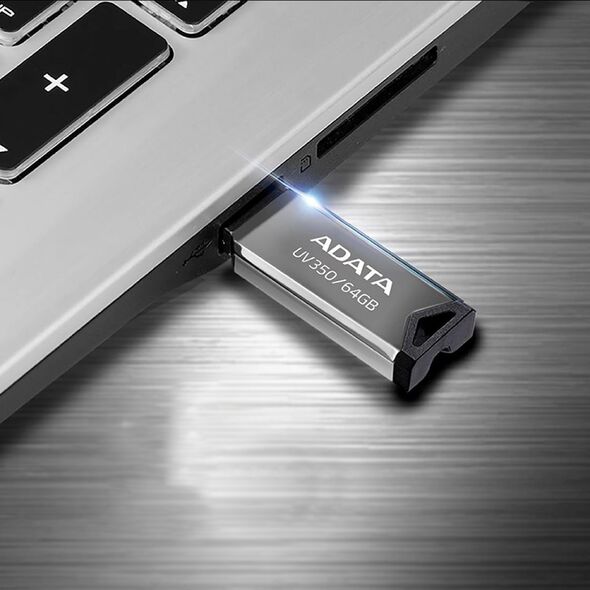 Adata Memory Stick 64GB, USB 3.2, 90/40MB/s - Adata (AUV350-64G-RBK) - Silver 4710273771168 έως 12 άτοκες Δόσεις