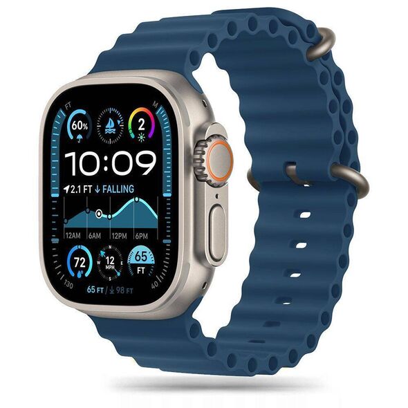 Strap for APPLE WATCH 6 / 7 / 8 / 9 / 10 / SE / ULTRA 1 / 2 (44 / 45 / 46 / 49 MM) Tech-Protect IconBand Abyss Blue 5906302370962