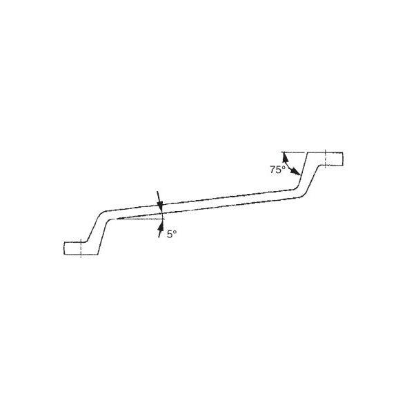 Teng Tools Klucz oczkowy odgięty 16 x 17mm (111960605)