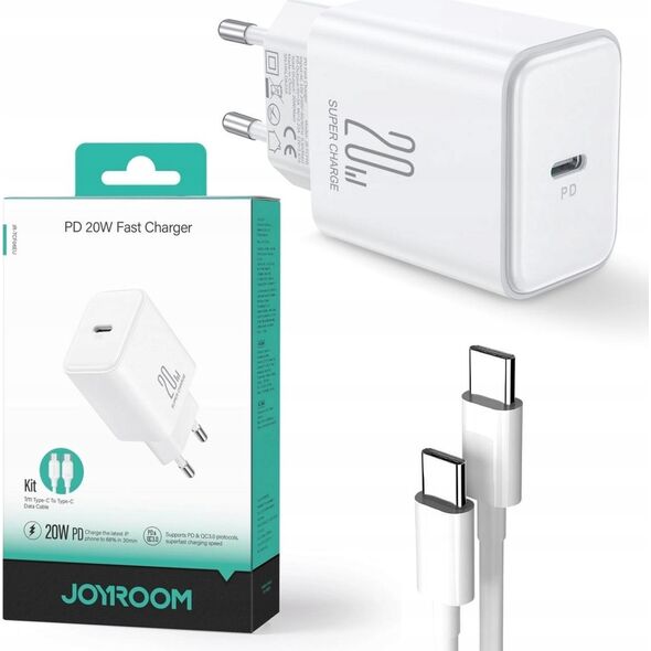 Ładowarka Joyroom Ładowarka USB C 20W PD Joyroom JR-TCF06 - czarna