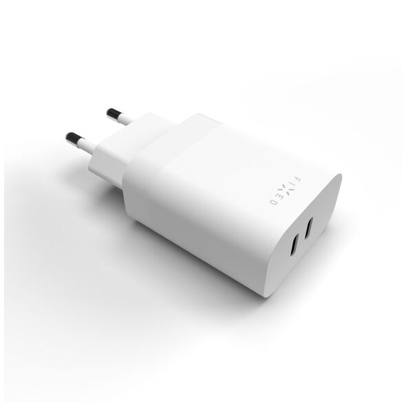 Fixed Char charger EU, Type-C, 35W - Fixed (FIXC35-2C-WH) - White 8591680146291 έως 12 άτοκες Δόσεις