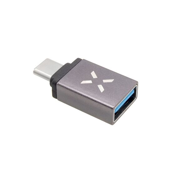 Fixed Adapter USB 3.0 to Type-C, 5Gbps, 2.4A, aluminum - Fixed (FIXA-UC-GR) - Grey 8591680117499 έως 12 άτοκες Δόσεις