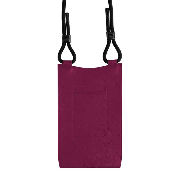 Fixed 7" phone case - Fixed Universal Shoulder Bag Verona (FIXVER-WI) - Burgundy 8591680165926 έως 12 άτοκες Δόσεις