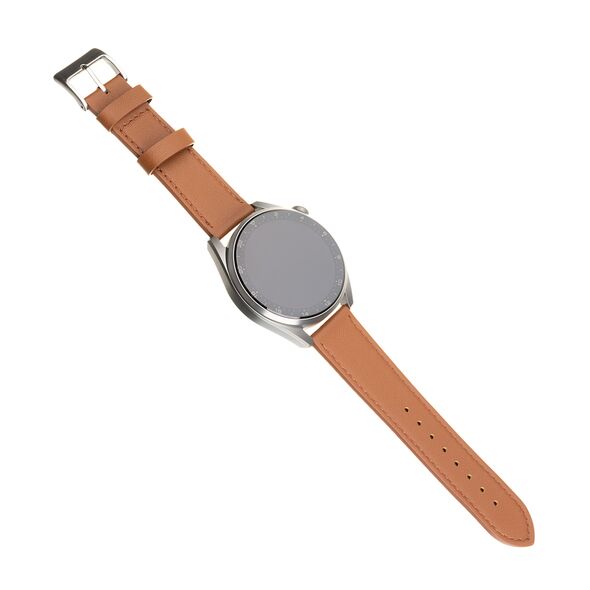 Fixed Strap for Huawei Watch GT 2 (46mm)/GT 2 Pro/GT 3 Pro (46mm)/Ultimate, Xiaomi Watch S1 - Fixed Leather Strap - Brown 8591680132003 έως 12 άτοκες Δόσεις