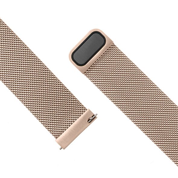 Fixed Strap for Huawei Watch GT 2 (46mm)/GT 2 Pro/GT 3 Pro (46mm)/Ultimate, Xiaomi Watch S1 - Fixed Mesh Strap - Rose Gold 8591680133437 έως 12 άτοκες Δόσεις