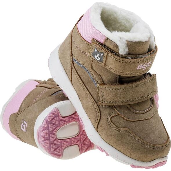 Bejo BUTY WYSOKIE ELADIO KIDS G BEIGE/PINK/REFLECTIVE 24 6223039 5902786144051