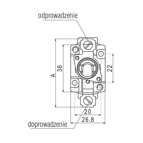 Eti-Polam Gniazdo bezpiecznikowe D01N-K porcelanowe 1P 16A D0 E14 002221011 3111886 5904722906150