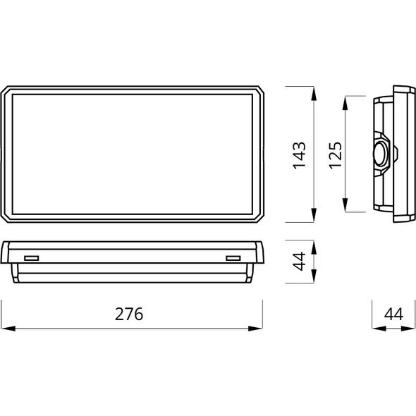 AWEX Oprawa awaryjna EXIT IP65 1W 1h jednozadaniowa biała ETE/1W/ESE/X/WH 3375100 5902288937694