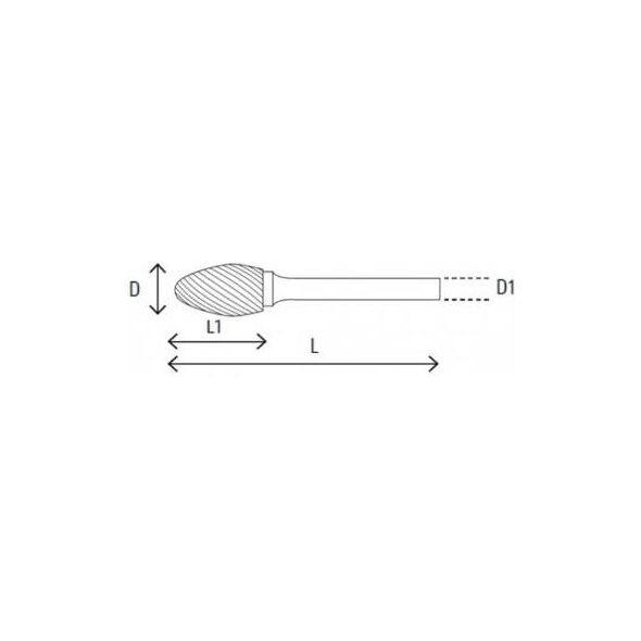 Beta Tools Frez obrotowy płomieniowy 10mm (426MD-OG10) 4685682 8014230864396