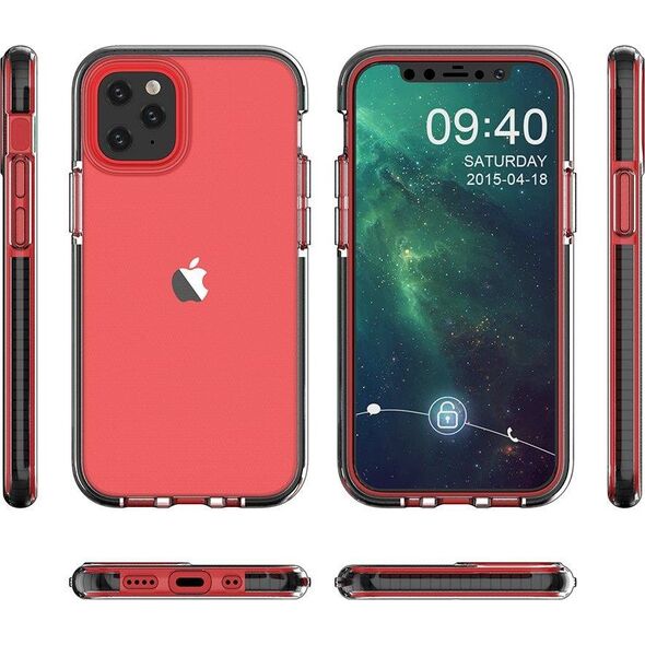 Hurtel Spring Case pokrowiec żelowe etui z kolorową ramką do iPhone 13 Pro Max jasnoniebieski 9738888 9145576232613