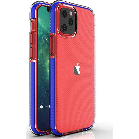 Hurtel Spring Case pokrowiec żelowe etui z kolorową ramką do iPhone 13 Pro Max ciemnoniebieski 9738894 9145576232620