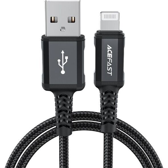 Kabel USB Acefast USB-A - Lightning 1.8 m Czarny (6974316281313) 10119013 6974316281313