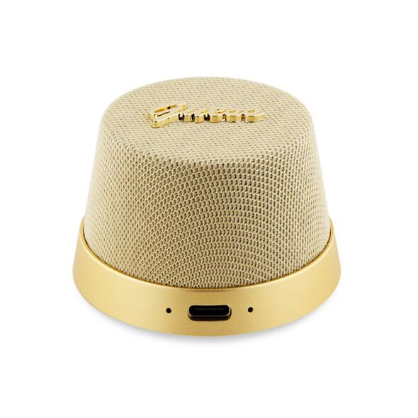 Guess Portable Speaker TWS, Bluetooth V5.3, 700mAh, 3W - Guess Magnetic Script Metal (GUWSC3ALSMD) - Gold 3666339220723 έως 12 άτοκες Δόσεις