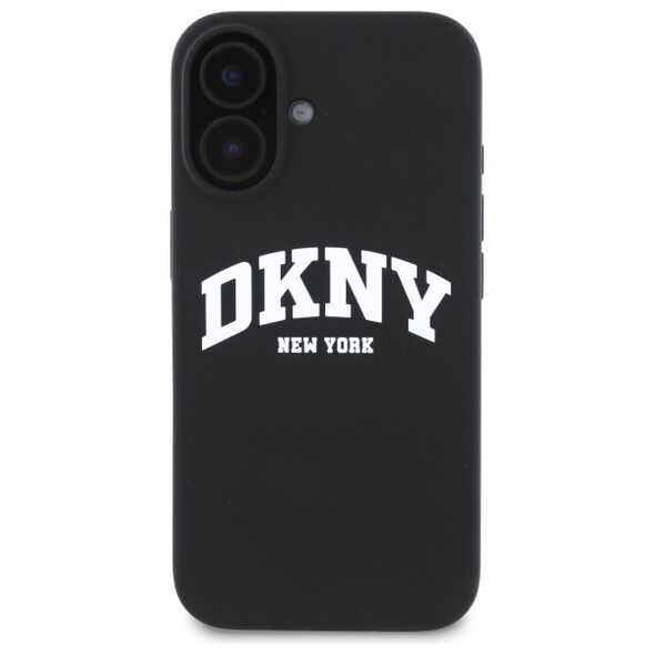 DKNY Case for iPhone 16 - DKNY Hardcase Liquid Silicone White Printed Logo MagSafe (DKHMP16SSNYACH) - Black 3666339335106 έως 12 άτοκες Δόσεις