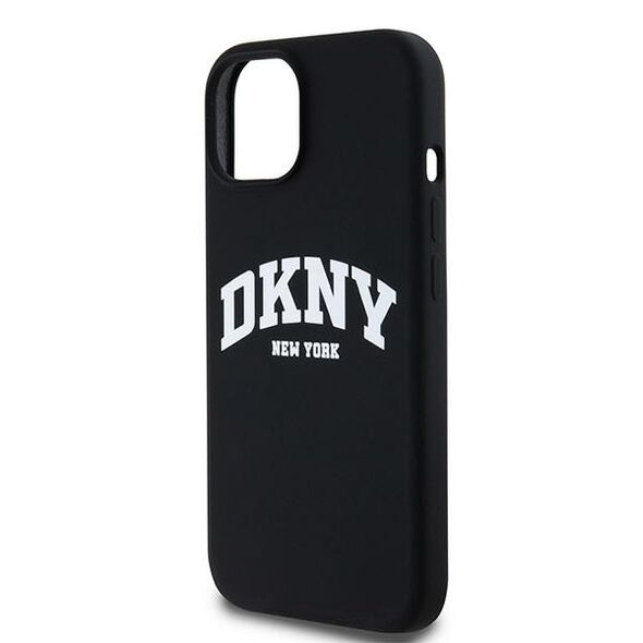 DKNY Case for iPhone 15 - DKNY Hardcase Liquid Silicone White Printed Logo MagSafe (DKHMP15SSNYACH) - Black 3666339266691 έως 12 άτοκες Δόσεις