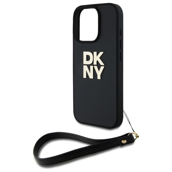 DKNY Case for iPhone 16 Pro Max - DKNY Hardcase Wrist Strap Stock Logo (DKHCP16XPBSBSWSK) - Black 3666339334574 έως 12 άτοκες Δόσεις