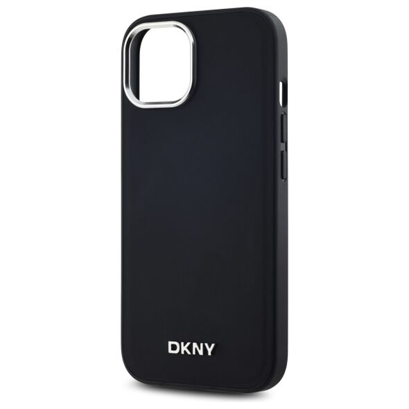 DKNY Case for iPhone 15 - DKNY Hardcase Plain Logo MagSafe (DKHMP15SPSCMCLK) - Black 3666339260118 έως 12 άτοκες Δόσεις