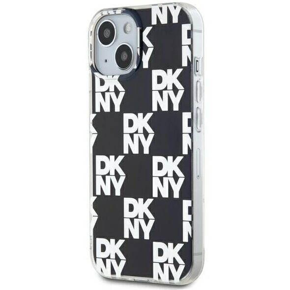 DKNY IPhone 15 Case - DKNY IML Checkered Mono Pattern (DKHCP15SHDLCEK) - Black 3666339268237 έως 12 άτοκες Δόσεις