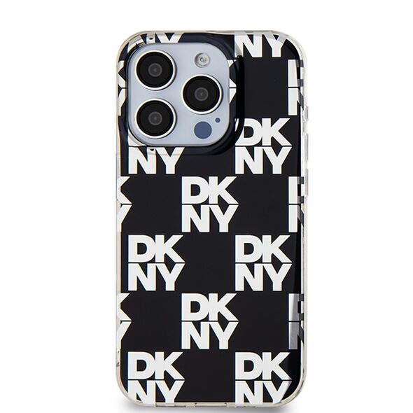 DKNY IPhone 15 Pro Case - DKNY IML Checkered Mono Pattern (DKHCP15LHDLCEK) - Black 3666339268251 έως 12 άτοκες Δόσεις