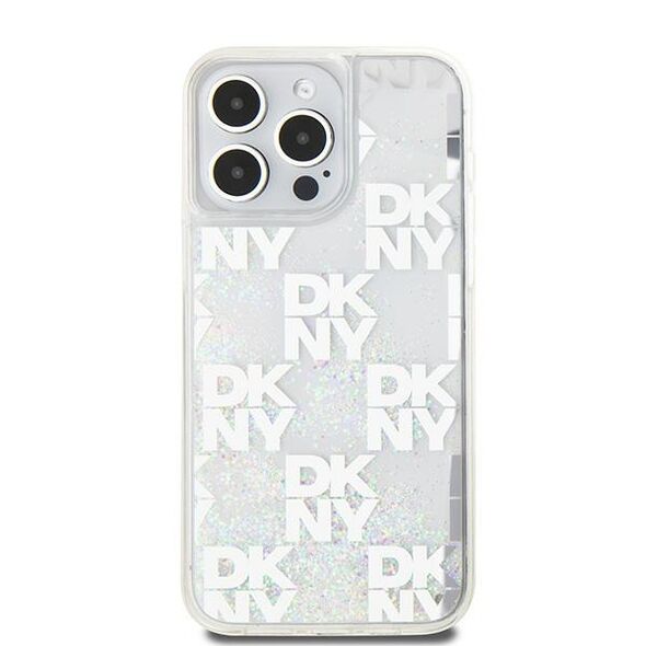 DKNY Case for iPhone 15 Pro Max - DKNY Hardcase Liquid Glitter Multilogo (DKHCP15XLCLCPEPT) - White 3666339271060 έως 12 άτοκες Δόσεις