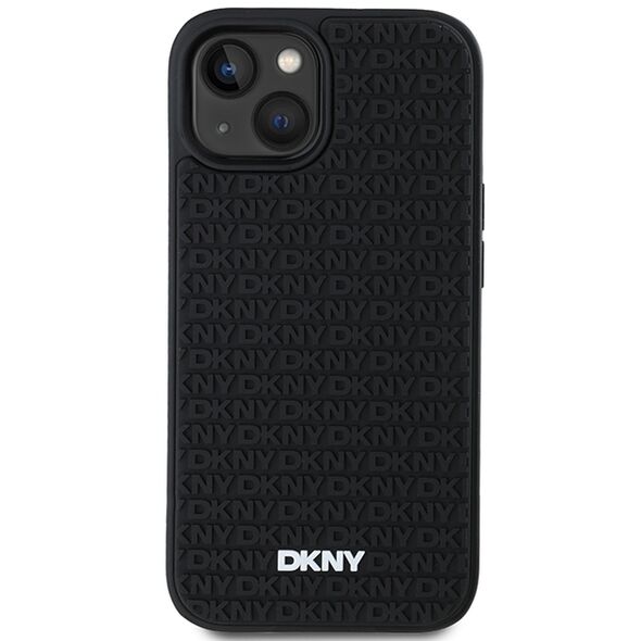 DKNY Case for iPhone 15 - DKNY Hardcase 3D Rubber Repeat Pattern (DKHCP15S3DRPPWK) - Black 3666339266837 έως 12 άτοκες Δόσεις