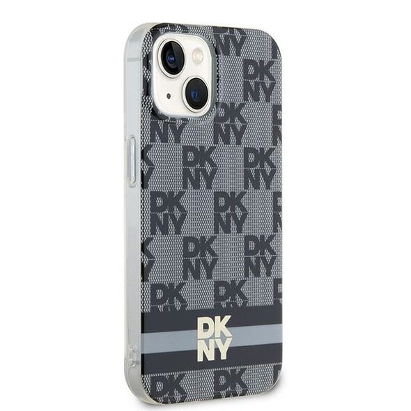 DKNY IPhone 15 Case - DKNY IML Checkered Mono Pattern & Printed Stripes MagSafe (DKHMP15SHCPTSK) - Black 3666339269357 έως 12 άτοκες Δόσεις