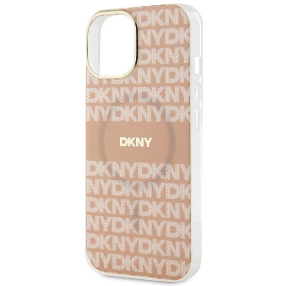 DKNY IPhone 15 Plus Case - DKNY IML IML Mono & Stripe MagSafe (DKHMP15MHRHSEP) - Pink 3666339267681 έως 12 άτοκες Δόσεις