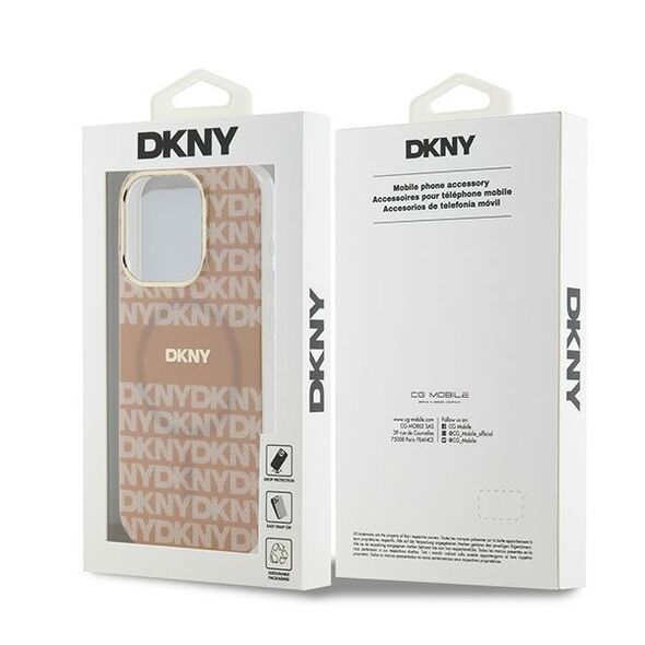 DKNY IPhone 15 Pro Max Case - DKNY IML IML Mono & Stripe MagSafe (DKHMP15XHRHSEP) - Pink 3666339267704 έως 12 άτοκες Δόσεις