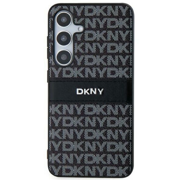 DKNY Samsung Galaxy S24 Plus Case - DKNY Leather Mono Stripe & Metal Logo (DKHCS24MPRTHSLK) - Black 3666339287481 έως 12 άτοκες Δόσεις