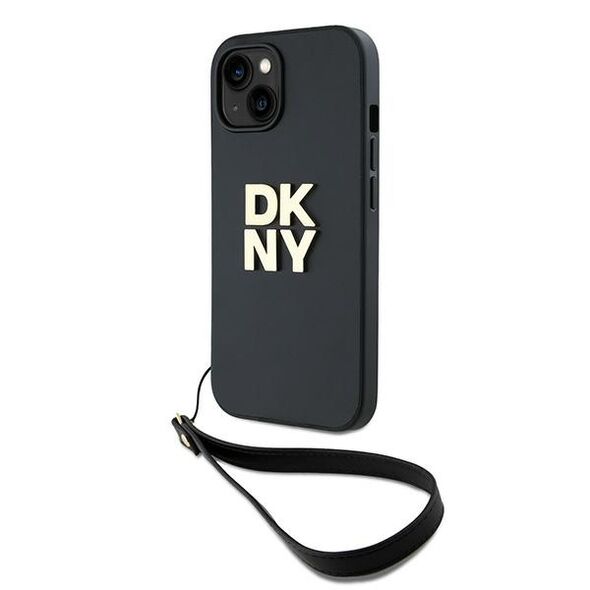 DKNY Case for iPhone 15 Plus - DKNY Hardcase Wrist Strap Stock Logo (DKHCP15MPBSWSK) - Black 3666339264741 έως 12 άτοκες Δόσεις