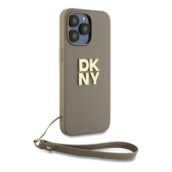 DKNY Case for iPhone 15 Pro Max - DKNY Hardcase Wrist Strap Stock Logo (DKHCP15XPXPBSWSE) - Beige 3666339264901 έως 12 άτοκες Δόσεις