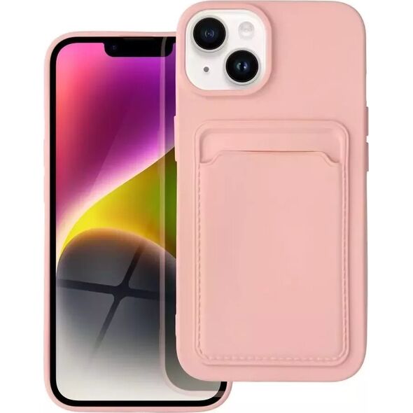 4kom.pl Futerał CARD CASE do IPHONE 14 różowy 12927775 5903396164767