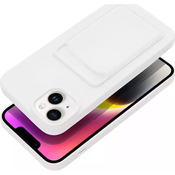 4kom.pl Futerał CARD CASE do IPHONE 14 PLUS biały 12927785 5903396165054