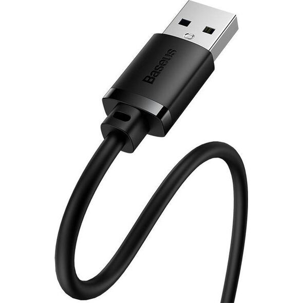 Kabel USB Baseus USB-A - USB-A 0.5 m Czarny (B00631100111-00) 13117347 6932172629656