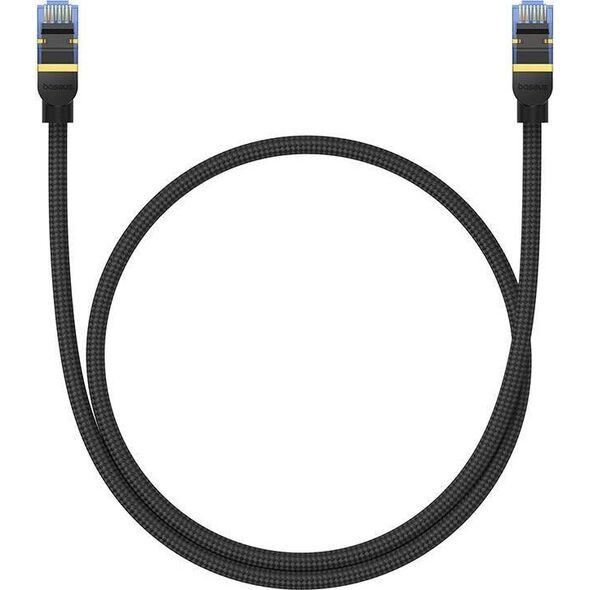 Baseus Kabel sieciowy w oplocie kat. 7 Baseus Ethernet RJ45, 10Gbps, 0,5m (czarny) 13123397 6932172646523